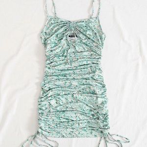 Ditsy Floral Ruched Bodycon Dress